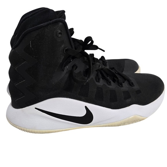 Nike Hyperdunk 2016 Size 8 Black White Basketball Shoes Zoom Sneakers USED - Picture 1 of 16